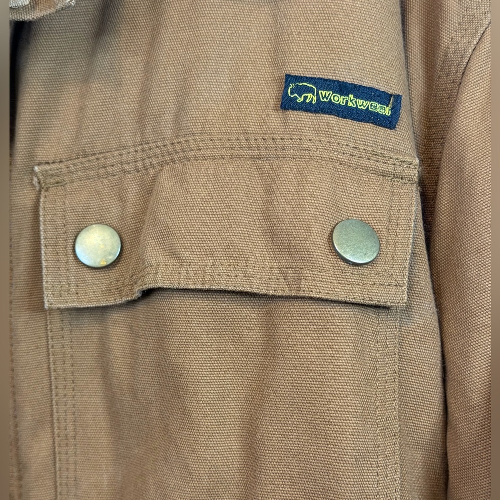 Men's Buffalo‎ Outdoors Workwear Brown Cargo Utility  Jacket - Picture 6 of 9